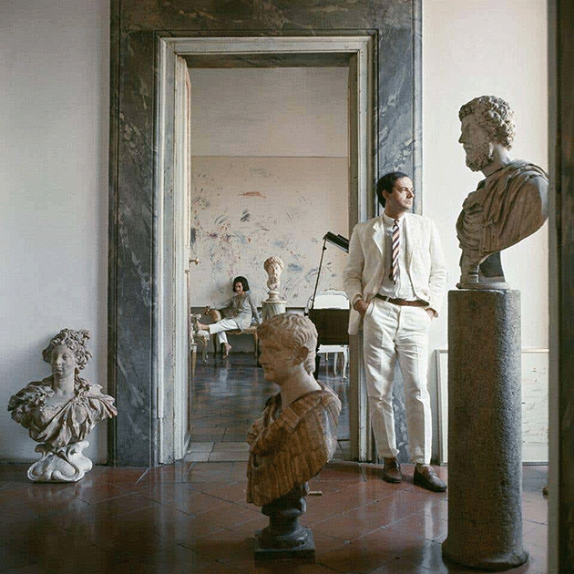 ‘Roman Classic Surprise’, photographs of Twombly’s Rome apartment by Horst P. Horst for Vogue, 1966